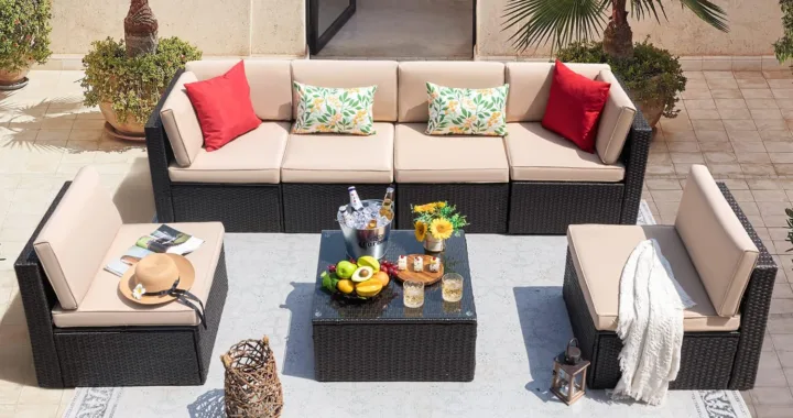 Great Value 7-Piece Outdoor Sofa Set