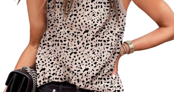 Stylishly Chic: Dokotoo’s Leopard Print Sleeveless Tanks for Effortless Summer Fashion